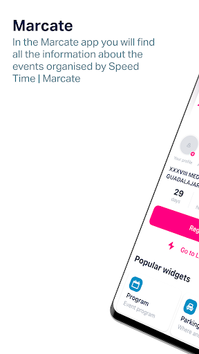 Android application Marcate screenshort