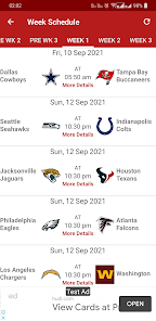 nfl schedule scores