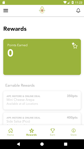 Screenshot of Guasaca Rewards