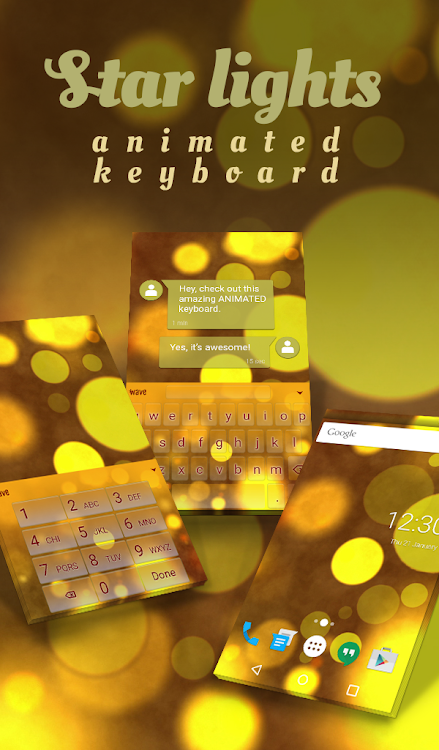 Star Lights Keyboard Wallpaper - 5.10.45 - (Android)