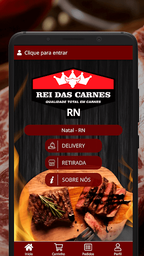 Android application Rei das Carnes RN screenshort