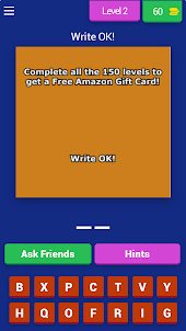 Amazon Gift Cards Task Levels
