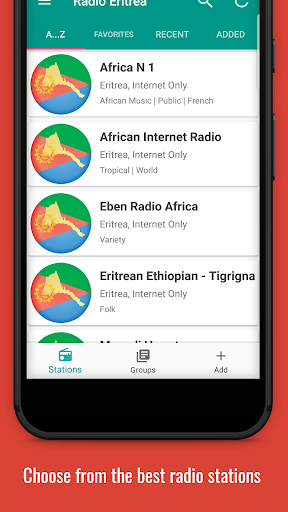 Android application Radio Eritrea screenshort