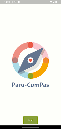 Android application Paro-ComPas screenshort