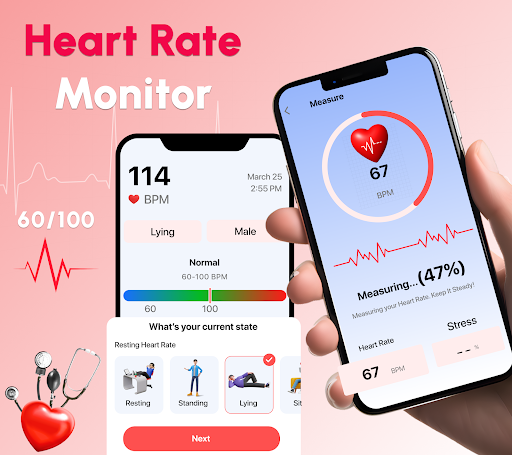 Android application Blood Pressure Heart Rate App screenshort