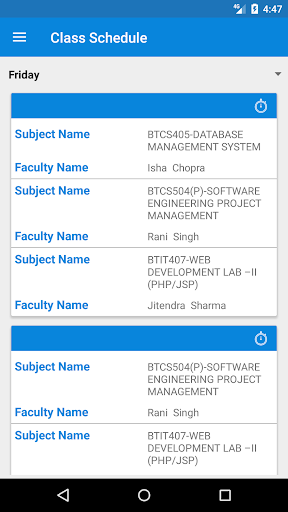 SVVV ERP Screen 2