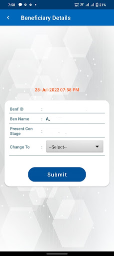 APSHCL-Stage Updation Screen 2