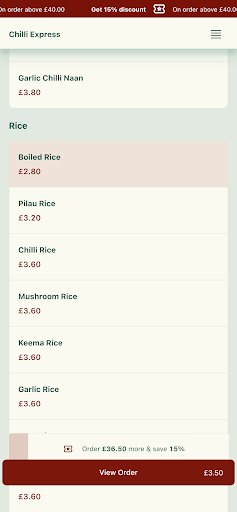 Chilli Express Screen 3