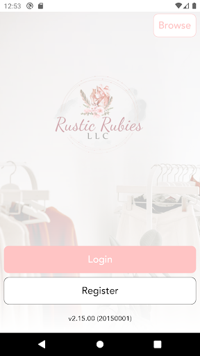 Android application Rustic Rubies Boutique screenshort