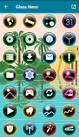 screenshot of Glass Neon - Icon Pack