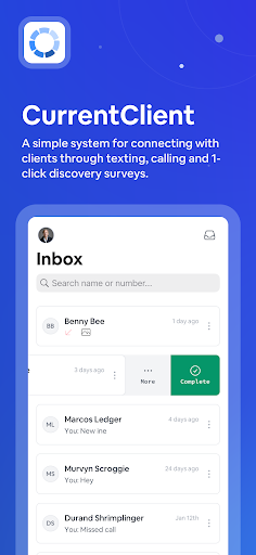 Android application CurrentClient screenshort