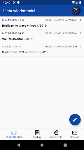 Android application PolskaKsięgowa screenshort
