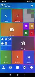 Win 10 metro launcher theme 2021 - home screen