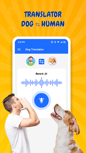 Android application Translator for Dogs (Joke) screenshort