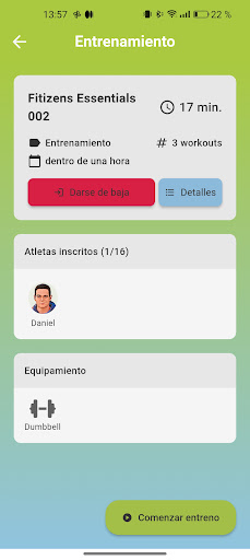 Fitizens Athlete Screen 3