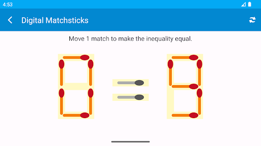 Android application Digital Matchsticks screenshort