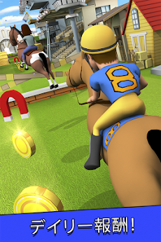 Cartoon Horse Riding: 馬のレースのおすすめ画像2