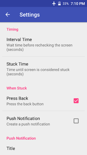 AutoUnstucker Screen 2