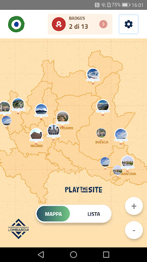 Android application PLAY THE SITE screenshort