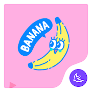 Pink Banana APUS Launcher theme