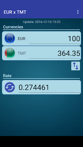 Android application Euro x Turkmenistan New Manat screenshort
