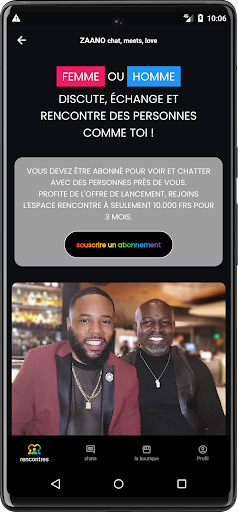 Zaano shop, chat, meets, love Screen 2