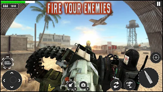 Commando Machine Gun Army Game