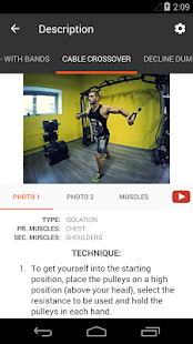GymApp Pro Workout Log Screenshot