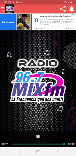 Android application FM RadioMix 96.7 Mhz screenshort