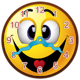 Smiley Face Clock Widget icon