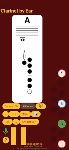 Clarinet by Ear Screen 2