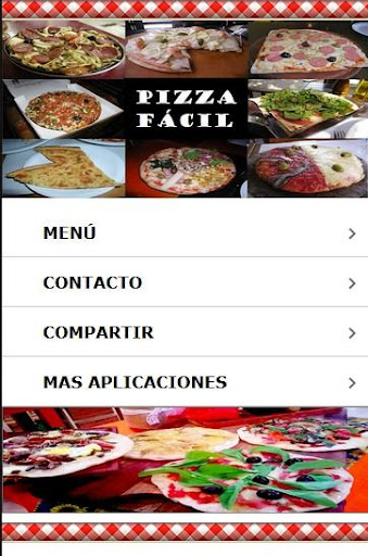 Android application Pizza fácil - Recetas screenshort