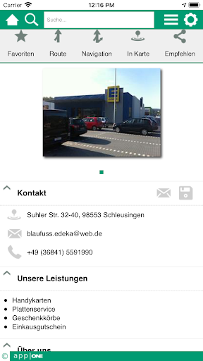 Schleusingen app|ONE Screen 2