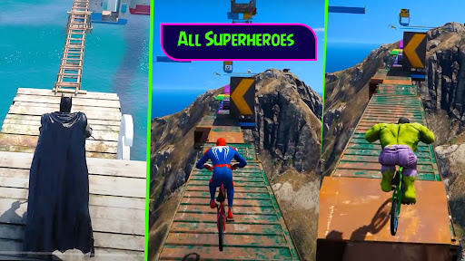 Superhero BMX Cycle Race Screen 2