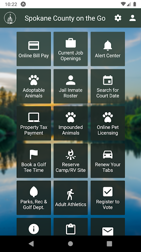 Android application Spokane County on the Go screenshort