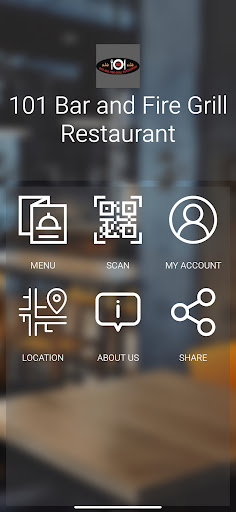 Android application 101 Bar and Fire Grill Restaur screenshort