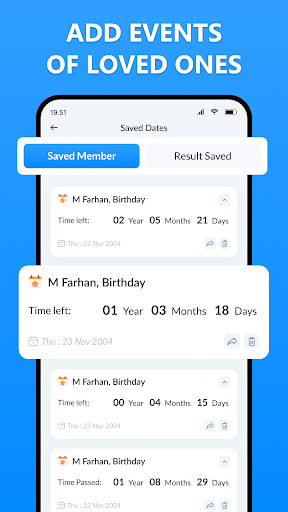 Screenshot of Age Calculator: Bday Countdown