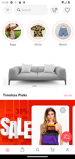 Android application TimelessCo screenshort
