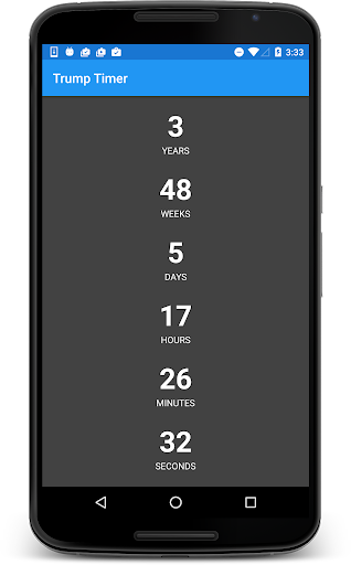 Android application Trump Timer screenshort