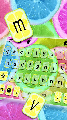 Summer Lemon Keyboard Backgrou Screen 2