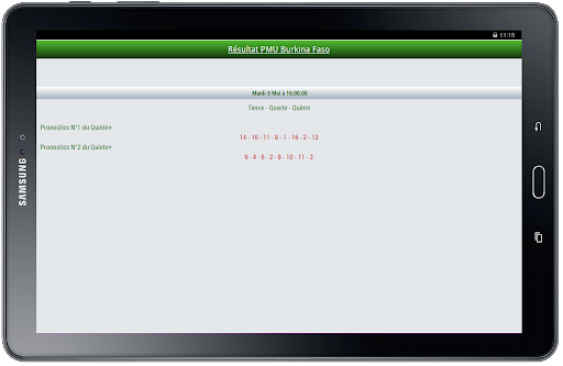 Résultat PMU Burkina Faso