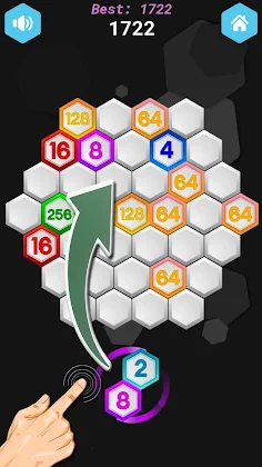 Hex Merge Puzzle Hexagon Block - Screenshot 1