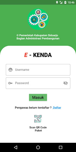 Android application E-KENDA screenshort
