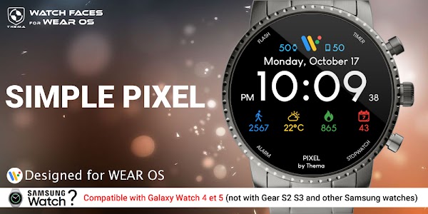Simple Pixel Watch Face 1.22.10.2218 Wear OS (Premium) (Mod 2)