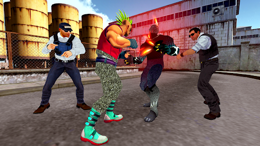 Captura de Pantalla 2 Black superhero Fighting game  android