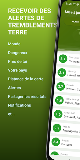 Aperçu de l'application
