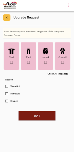 Trace Uniform App Screen 3