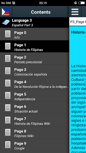 Vista previa de la aplicación