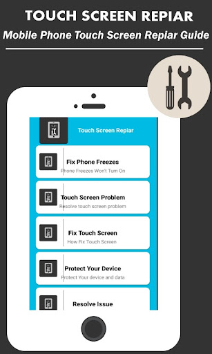 Android application MobileTouchscreen Repiar Guide screenshort