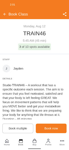 StudioForty6 Personal Training Screen 3